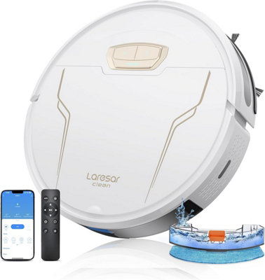 Laresar Evol3S Robot Vacuum Cleaner 4000Pa With Mop150Mins RuntimeCarpetsFloorsPet HairAlexa/app from B&Q