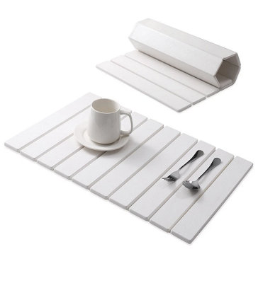 Hygrad Built to Survive Foldable Stone Dish Drainer Mat60Cm Non-Slip Reusable Diatomite 40Cm X 30Cm from B&Q