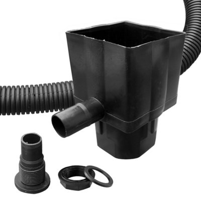 B&Q -  Water Butt Downpipe Connector Kit Waterbutt Filler Kit Fits Both Round Square Downpipe Connect Downpipe To Water Butt With 2M Hose