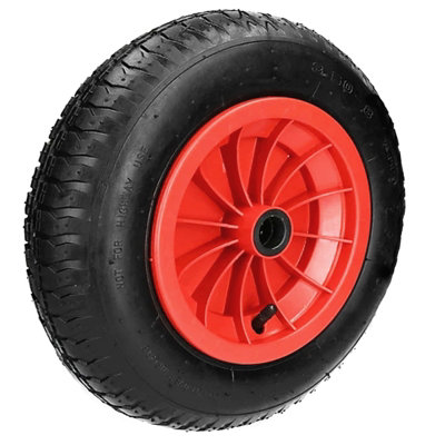 Ketobarrow 14" Wheelbarrow Wheel Pneumatic Tyre Innertube 3.50-8 With 35mm Bore from B&Q