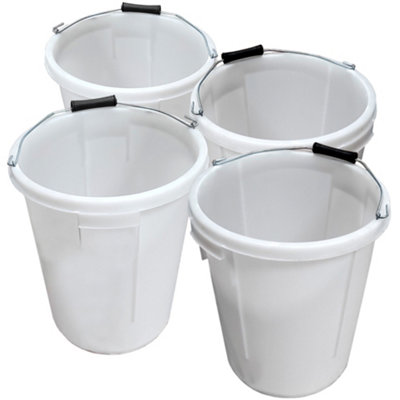 Ketobarrow Plasterers Bucket For Mixing Building Plaster And Holding Water25 Litre Plastic Heavy Duty Pack Of 4 from B&Q