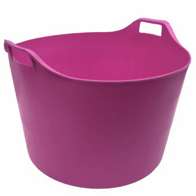Ketobarrow 76L Flexi Tub PinkFlexible Tub Flexi Container 76 Litre Pink from B&Q