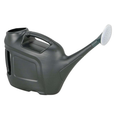 HEATON WHOLESALE 1 X 6 Litre Green Slimline Watering Can For Easy Pouring With Rose Head from B&Q