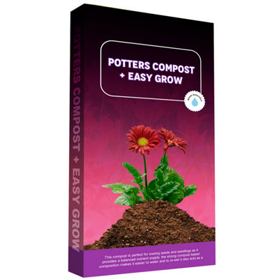 HEATON WHOLESALE 1 Bag 60L Nutrient Balanced Easy Grow Potters Compost Seed Sowing Soil Bags For Roots from B&Q