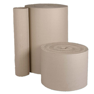 HEATON WHOLESALE 900mm X 75M Strong Brown Protective Raised Corrugated Cardboard Rolls Ideal For PackingShipping & Wrapping Delicate Items from B&Q