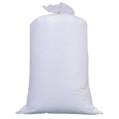 HEATON WHOLESALE 20 Cubic Ft White Polystyrene Bead Filling Bean Bag Refill Booster Top Up Bean Balls from B&Q