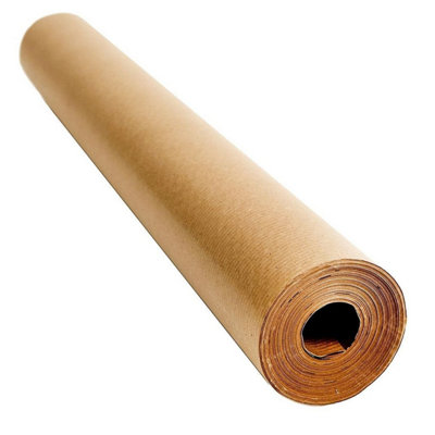HEATON WHOLESALE 600mm X 100M Multipurpose Brown Kraft Paper Rolls For Gift WrappingParcel Packing & Arts from B&Q