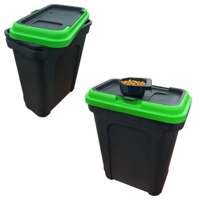 HEATON WHOLESALE Large Air Tight Seal 15 Kg Strong 30L Pet Food Storage Container With Food Scoop from B&Q