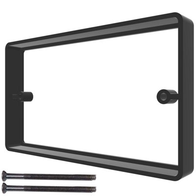 B&Q -  Black 20mm 2-Gang Socket Spacer