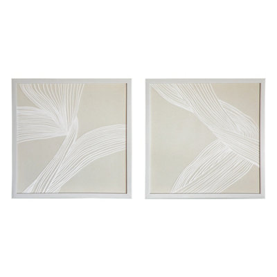 Gallery™ Entwined Beige Canvas Art (H)30Cm X (W)30CmSet Of 2 from B&Q