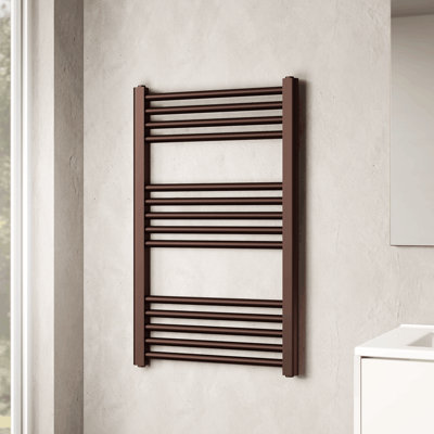 Banyetti Aureli Brushed Bronze Ladder Towel Rail Radiator800mm X 500mm from B&Q