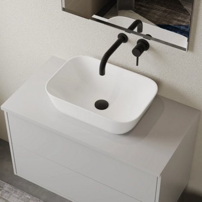 Banyetti Zeus 455mm Countertop BasinGloss White from B&Q