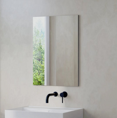 Banyetti Reflexa 500mm X 700mm Simple MirrorGrey from B&Q