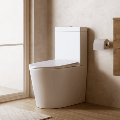 Banyetti Scene Rimless Close Coupled Back To Wall ToiletGloss White from B&Q