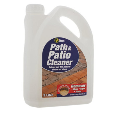 Path & Patio Cleaner 2L Removes Moss Algae And Stains For Stone Concrete Paving And Driveways Covers Up To 25M² from B&Q