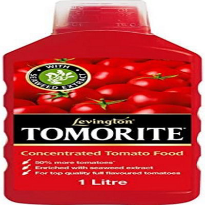  - Levington Tomorite Concentrated Tomato Food Liquid Fertiliser For Tomatoes Potatoes And Peppers Npk 4-3-8 1L For Greenhouse Gar
