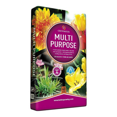 Growmoor Compost Nutrient Rich Specialist Blends For Flowers Shrubs Vegetables Available In 40L from B&Q