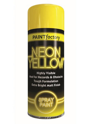  - Pf Neon Yellow Paint 200Ml Can Bright Fluorescent Finish5389