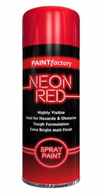  - Pf Neon Red Paint 200Ml Can Fluorescent Bright Finish7121