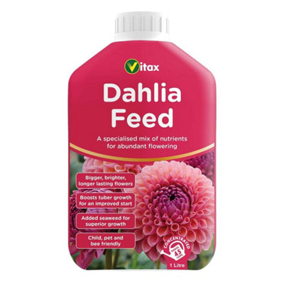 Vitax Liquid Dahlia Feed1 Litre High Potash Concentrate For Bigger Blooms from B&Q