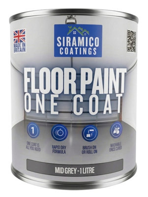 B&Q -  One Coat Anti-Slip Floor Paint1 LitresMid Grey - Image 3