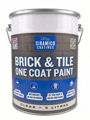 Siramico Coatings Brick & Tile PaintBlackMatt 5 Litres from B&Q