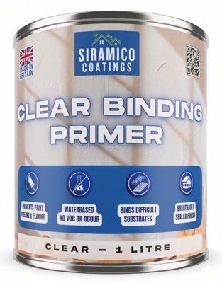 Clear Binding Primer I Water-Based Acrylic Sealer & Surface Stabiliser For Peeling Paint (1 Litre) from B&Q