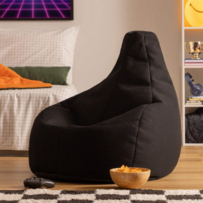 Icon Gaming Performance Mesh Recliner Bean BagBlack from B&Q