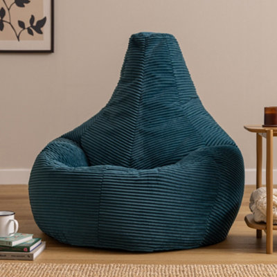 Icon Dalton Xl Jumbo Cord Recliner Bean BagTeal from B&Q