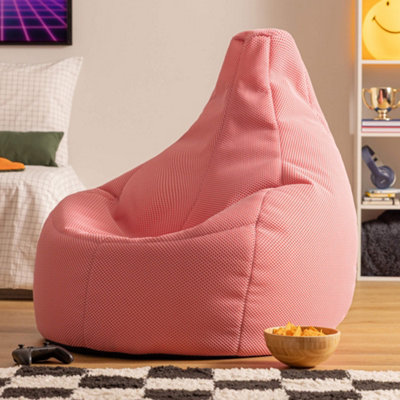 Icon Gaming Performance Mesh Xl Recliner Bean BagPink from B&Q