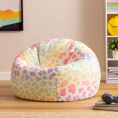 Icon Kids Ombre Leopard Print Dome Bean Bag from B&Q