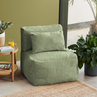 Icon Noa ReclinerJumbo Cord Sage Green from B&Q