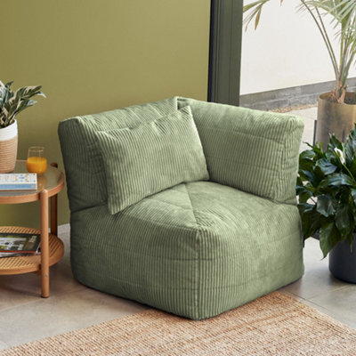 Icon Noa CornerJumbo Cord Sage Green from B&Q