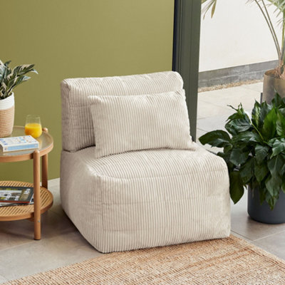 Icon Noa ReclinerJumbo Cord Stone from B&Q