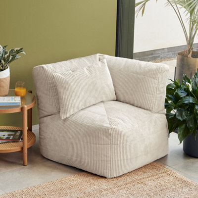 Icon Noa CornerJumbo Cord Stone from B&Q