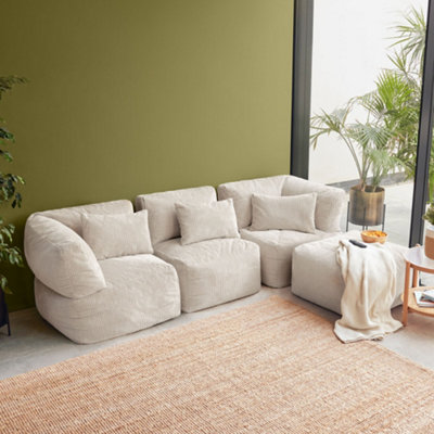 4Pcs Icon Noa2X Corner1X Recliner1X SlabJumbo Cord Stone from B&Q