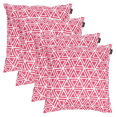 icon 4 Pack Cushion 43X43Cm Triangle GeoPink from B&Q