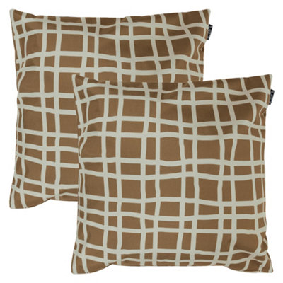 icon 2 Pack Cushion 43X43Cm Mark MakingChocolate from B&Q