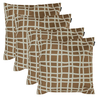 icon 4 Pack Cushion 43X43Cm Mark MakingChocolate from B&Q