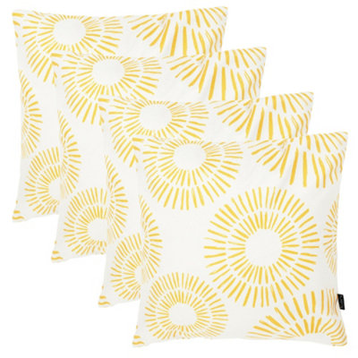 icon 4 Pack Cushion 43X43 Kyoto FabricGolden Sun from B&Q