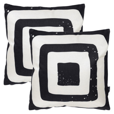 B&Q -  2 Pack Cushion 43X43 Kyoto FabricTarget Mono