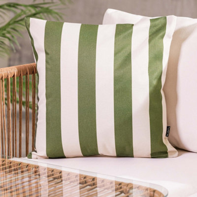 icon Cushion 43X43 Kyoto FabricStripeOlive from B&Q