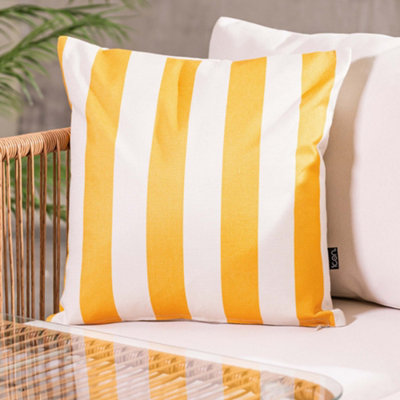 icon Cushion 43X43 Kyoto FabricStripeYellow from B&Q