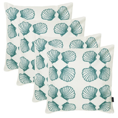 Icon 4 Pack Cushion 43X43 Kyoto Fabric, Sea Shell Small B&Q