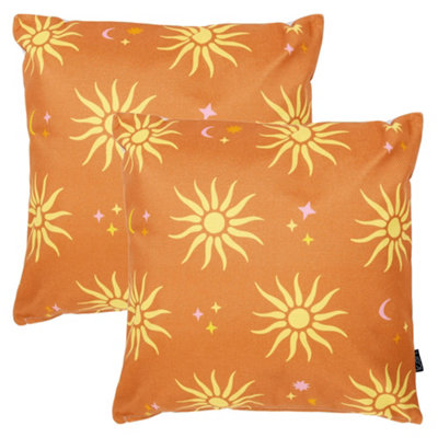 icon 2 Pack Cushion 43X43 Kyoto FabricSummer Sun from B&Q