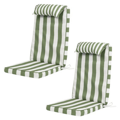 icon 2 Pack High Back Seat Pad Deck StripeCushionOlive