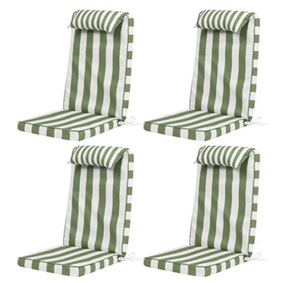 icon 4 Pack High Back Seat Pad Deck StripeCushionOlive
