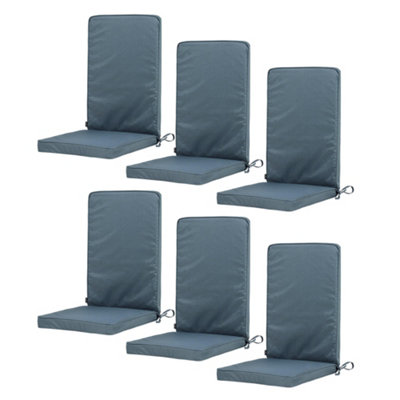 Icon 6Pk High Back Seat Pad Charcoal B&Q
