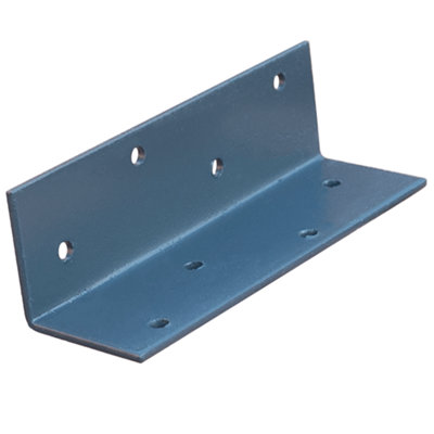 Pack Of 10Heavy Duty Galvanised Anthracite Grey Angle Bracket Corner Brace Connector100X30X30mm from B&Q