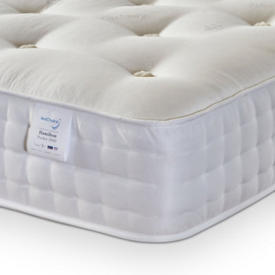 Bed Choices Backcare Hamilton 2000 Hand-TuffedFirm MattressKing from B&Q